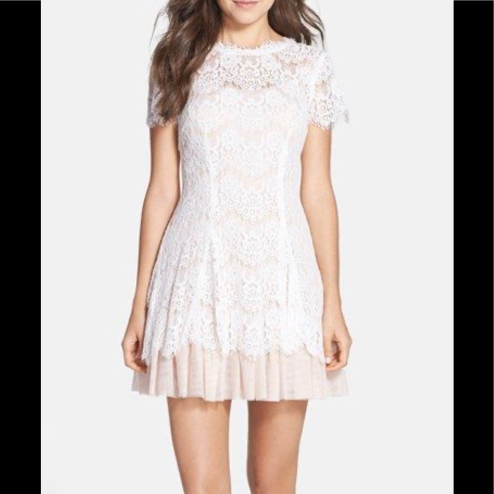 Betsy & Adam lace cocktail dress
